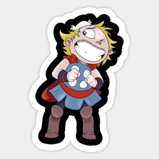 Scared Thor Sticker